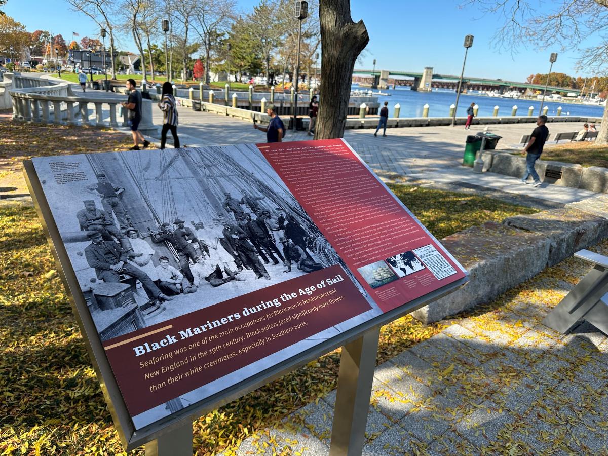 Black Mariners During the Age of Sail sign (photo by Geordie Vining 10/23/24)