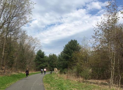 walkers on trail