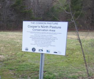 Cooper North Pasture public access sign