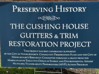 Cushing House gutters and trim project