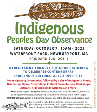 Indigenous Peoples' Day Event October 7th