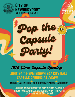 Pop the Capsule Party Flyer