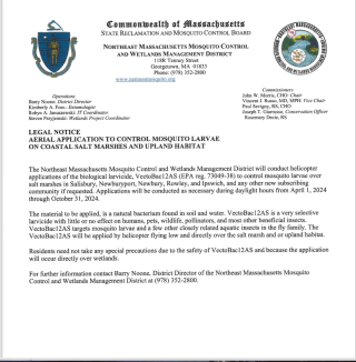 The Northeast Massachusetts Mosquito Control and Wetlands Management District 