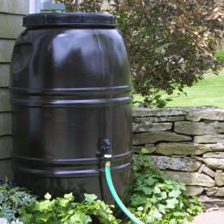 Great American Rain Barrel Earth Brown Color