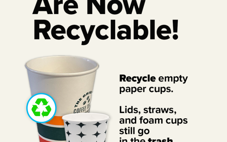 Paper Cups Are Now Recyclable!