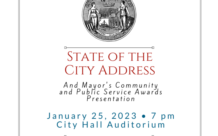January 25th, 7pm in City Hall Auditorium