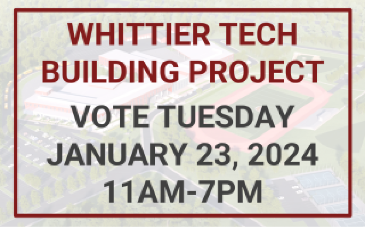 Whittier Tech Vote from 11am-7pm on Tuesday, January 23